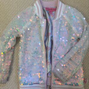 Betsey Johnson Kid's Sequin Bomber Jacket